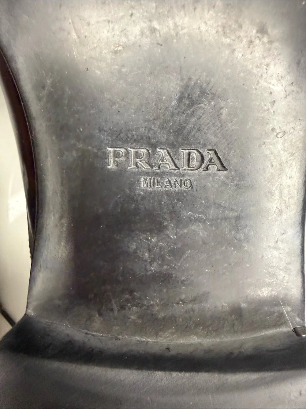 Authentic Prada Men’s Burgundy Spazzolato Leather  Derby Dress Shoes US 10.5